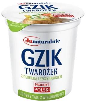 Zdjęcie produktu - Gzik twarożek z cebulką i szczyp. OSM Jana 300g
