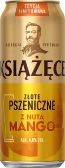 Zdjęcie produktu - Piwo Książęce pszen z nutą mango 0,5l 4,8% puszka