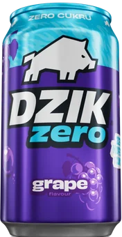 Napój gaz. grape b/kof WK Dzik 330ml puszka widok 1