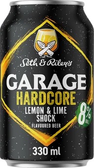 Zdjęcie produktu - Napój piwny Garage lemon&lime 330ml 8% puszka