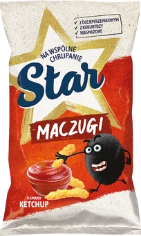 Chrupki Maczugi ketchup Star 80g widok główny 