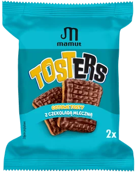 Tosty z czekoladą mleczną Tosters mamut 36g widok 1