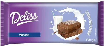 Czekolada mleczna Deliss 100g widok 1