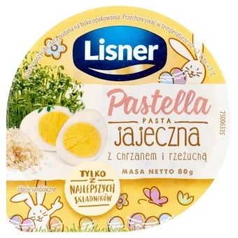 Pastella jajeczna z chrzanem i rzeżuchą Lisner 80g widok 1