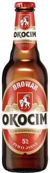 Piwo Okocim jasne retro 0,5l 5% but. zw. widok 1