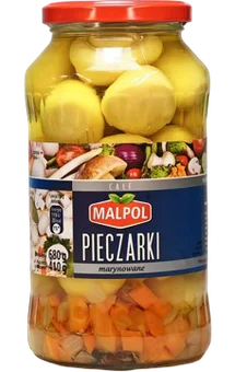 Zdjęcie produktu - Pieczarki marynowane Malpol 680/410g