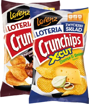 Chipsy Crunchips pieczone żeberka 130g widok 1
