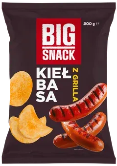 Zdjęcie produktu - Chipsy kiełbasa z grilla Big Snack 200g