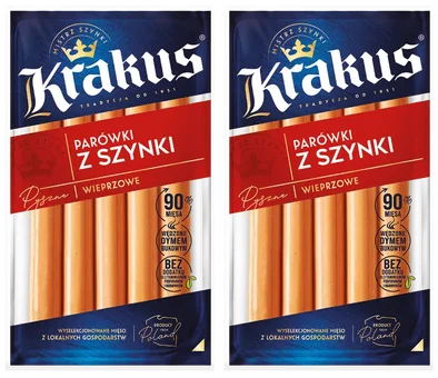 Parówki z szynki Krakus 240g widok 1
