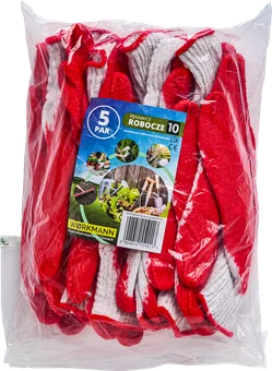 Rękawice robocze powlekane gumą 5 par O26 widok 1