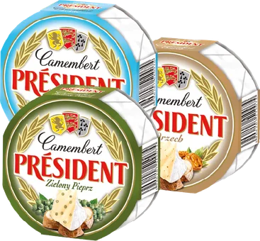 Zdjęcie produktu - Ser pleśniowy camembert President