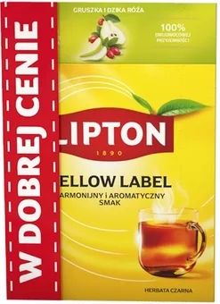 Herbata czarna+gruszka z różą Lipton 92x2g+20x1,8g widok główny 