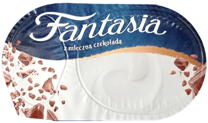 Jogurt z mleczną czekoladą Fantasia 106g widok główny 