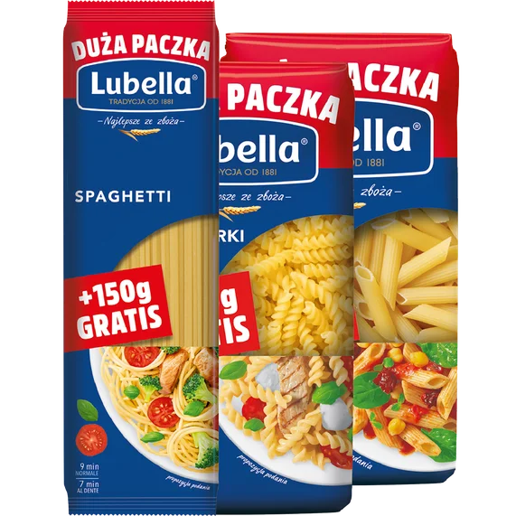 Makaron pióra Lubella 400g+150g gratis widok 1