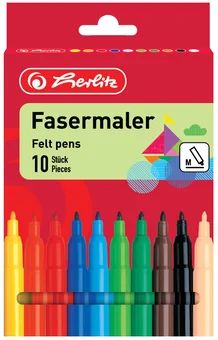 Flamastry zmywalne Herlitz 10szt SZ26 widok 1