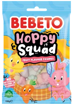 Zdjęcie produktu - Pianko-żelki hoppy squad easter Bebeto 150g WN26