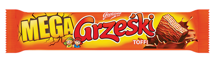 Wafel Grześki Mega toffi 48g widok 1