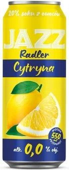 Napój bezalk. Jazz Radler cytryna 0,55l 0% puszka widok główny 