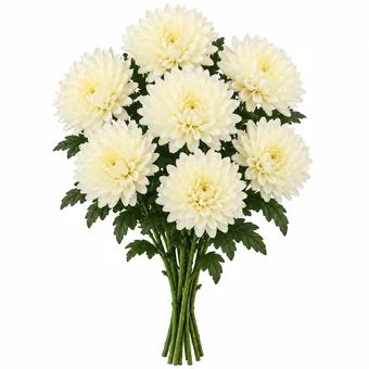 Kwiat sztuczny bukiet chryzantema 7szt 58cm WŚ26 widok 1