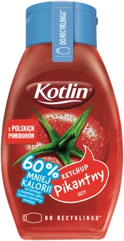 Ketchup pikantny 60% mniej kalorii Kotlin 420g widok 1
