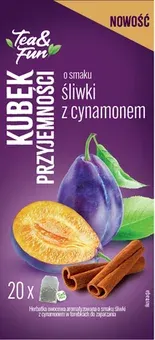 Zdjęcie produktu - Herbatka owocowa śliwki z cynamonem Tea&Fun 20x2g