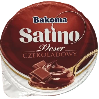 Zdjęcie produktu - Deser Satino pistacja/czekolada Bakoma 150g mix