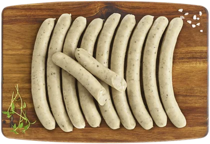 Kiełbasa biała delikatesowa widok 1