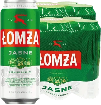 Piwo Łomża jasne 0,55l 5,7% puszka widok 1