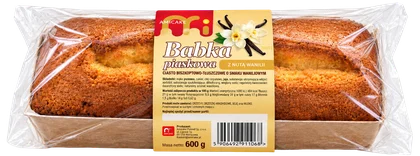 Zdjęcie produktu - Babka piaskowa z nutą wanilii Amicake 600g