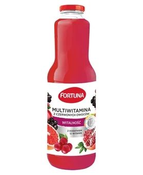 Napój niegaz. multiwit czer owoce Fortuna 1l szkło widok 1