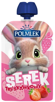 Serek truskawkowy w saszetce Polmlek 100g widok 1