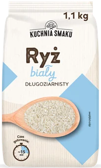 Zdjęcie produktu - Ryż biały długoziarnisty Kuchnia Smaku 1,1kg
