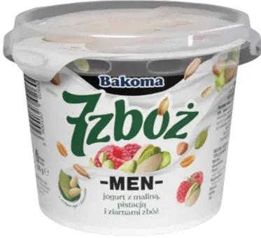Jogurt 7 zbóż Men Bakoma 300g mix widok główny 
