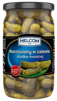 Korniszony w zal. słodko kwaśnej Helcom 680/340g widok 1