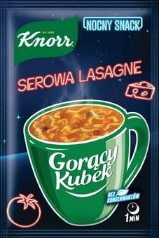 Zdjęcie produktu - Zupa Gorący Kubek serowa lasagne Knorr 19g