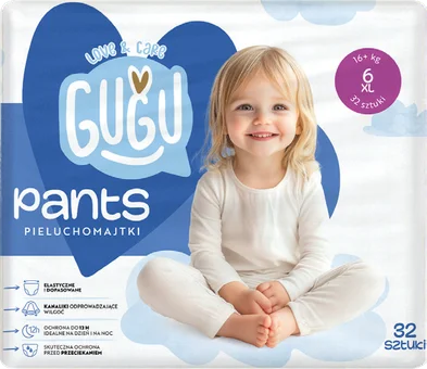Pieluchomajtki 6XL 16+kg l&c Gugu 32szt widok 1