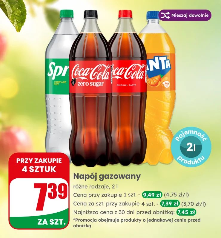 Napoje tymbark, zywiec zdroj, cola, fanta, kawy