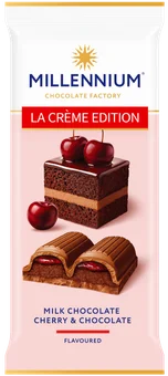 Czekolada mleczna cherry&chocolate Millennium 100g widok 1