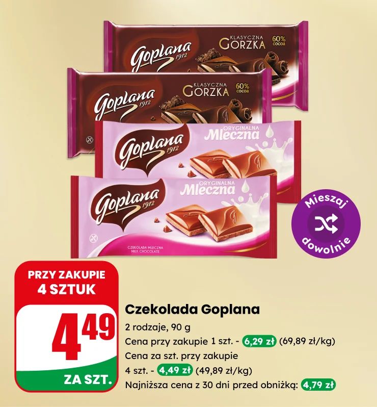 Banner słodycze czekotubka milka goplana nussbeiser