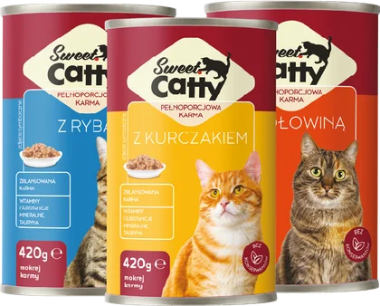 Zdjęcie produktu - Mokra karma dla kota Sweet Catty