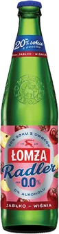 Napój piwny Łomża Radler ja wiś 0,5l 0% but. bzzw. widok główny 
