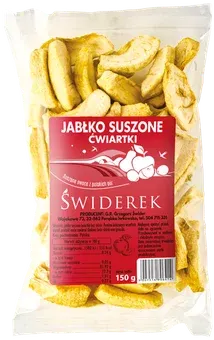 Jabłko suszone ćwiartki widok 1