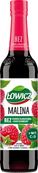 Syrop malinowy Łowicz 400ml widok 1