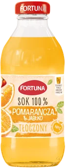 Sok pomarańcza jabłko NFC Fortuna 330ml widok 1