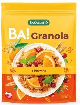 Granola z żurawiną BA! Bakalland 300g widok 1