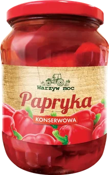 Papryka konserwowa Warzyw Moc 650/300g widok 2