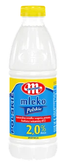 Mleko spożywcze świeże 2% Polskie Mlekovita 1l widok główny