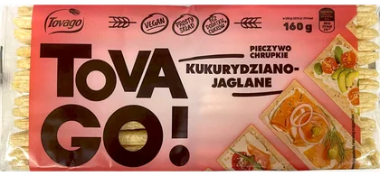 Pieczywo chrupkie kukurydz-jaglane Tovago 160g widok 1