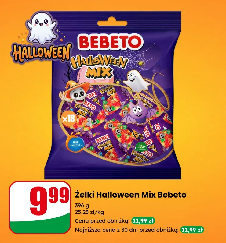 Baner Halloween black bebeto cukierki WW