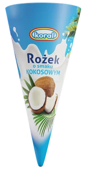 Lody rożek kokosowy Koral 180ml widok 1